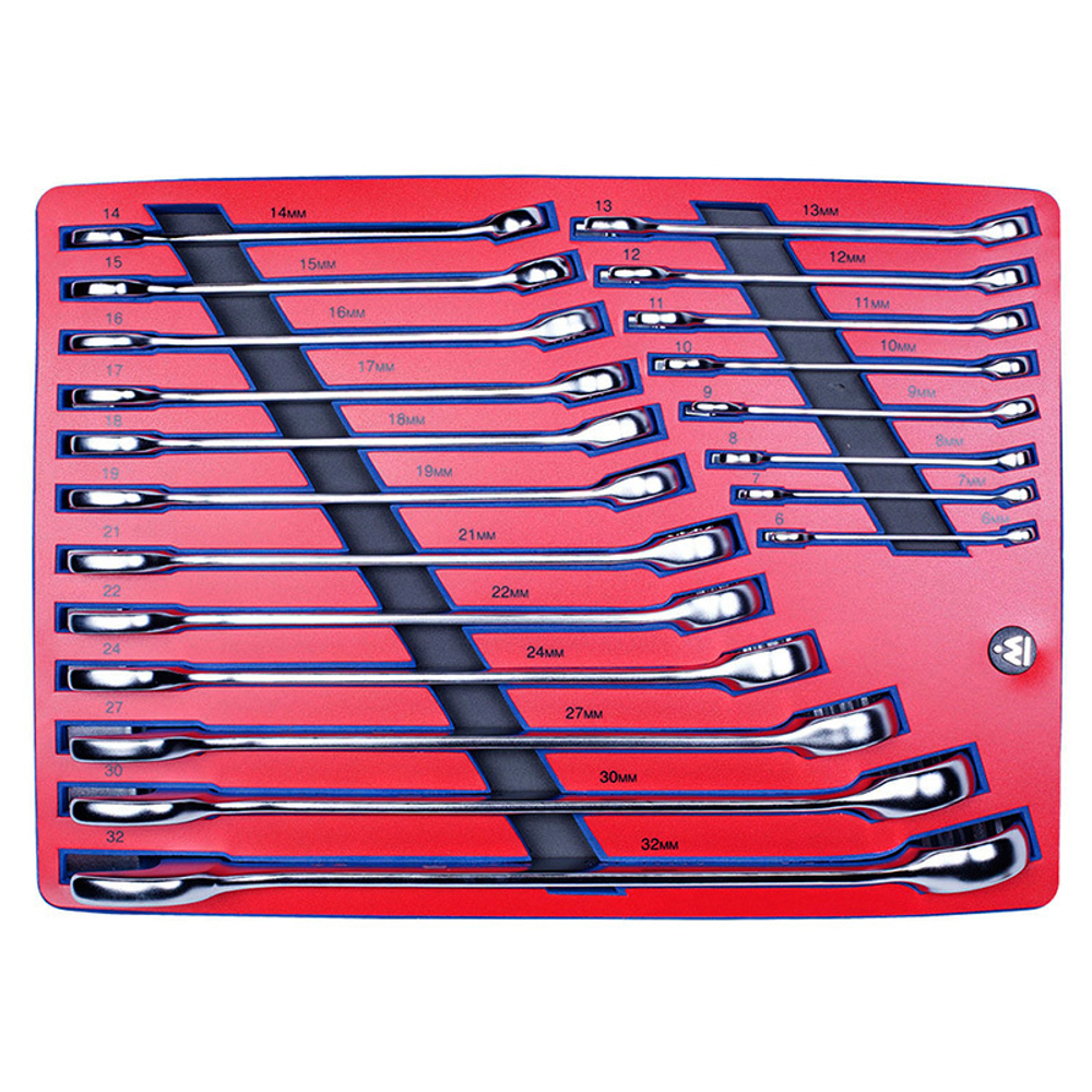 МАСТАК (5-21120) Набор комбинированных ключей, ложемент, 20 предметов