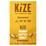 KiZE Life Changing Bar, арахисовая паста и мед, 10 батончиков, 43 г (1,5 унции) каждый