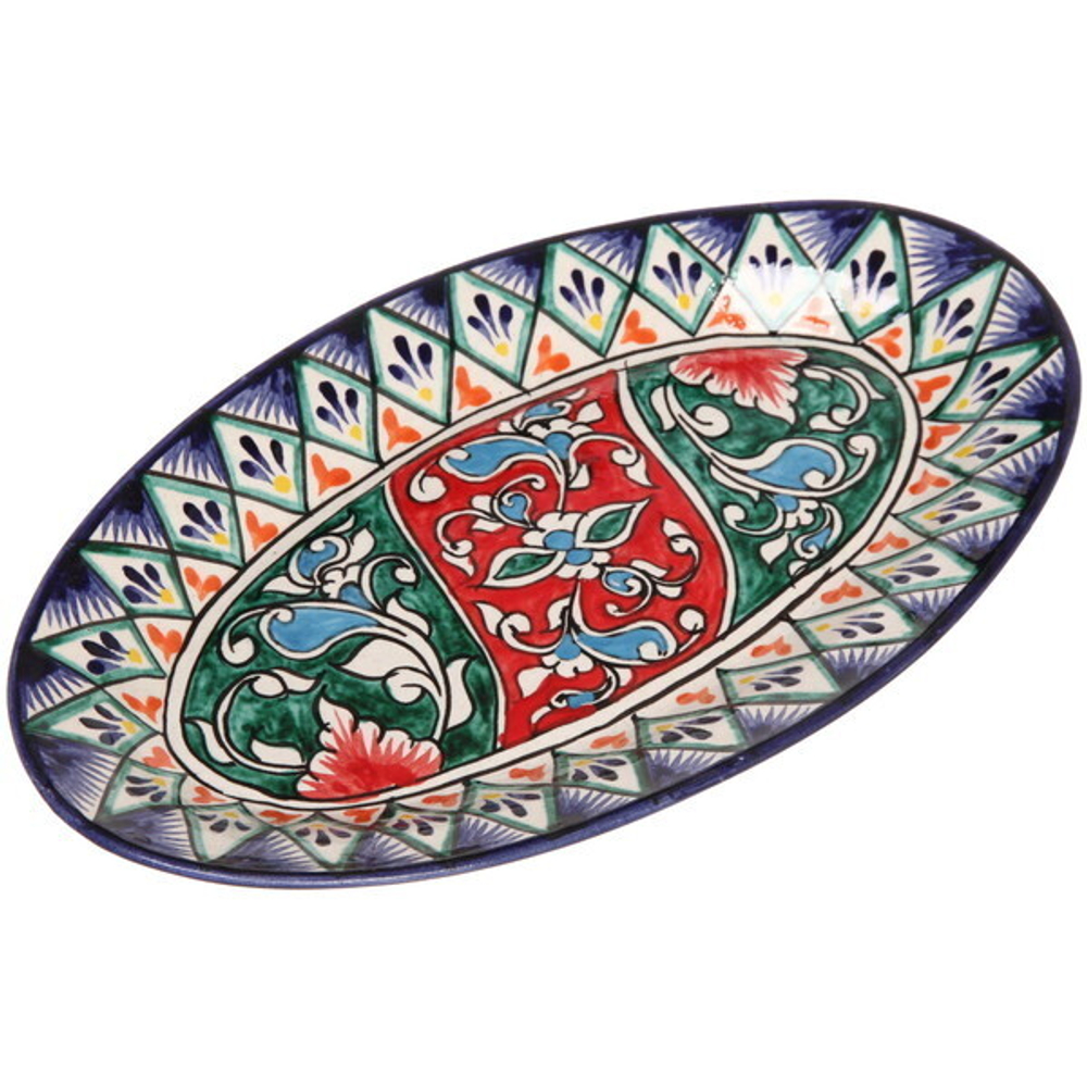 Селедочница средняя Риштанская керамика 29*17см