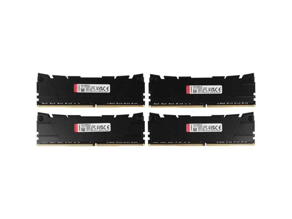 Оперативная память Kingston Fury Renegade Black KF432C16RB2K4/128, DDR4 4х 128ГБ 3200 МГц, DIMM, RTL