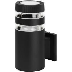 Светильник уличный настенный ЭРА «Адрия» GBW-102-BL-0200 230В 1хЕ27 IP54 вверх черный | Садово-парковые светильники