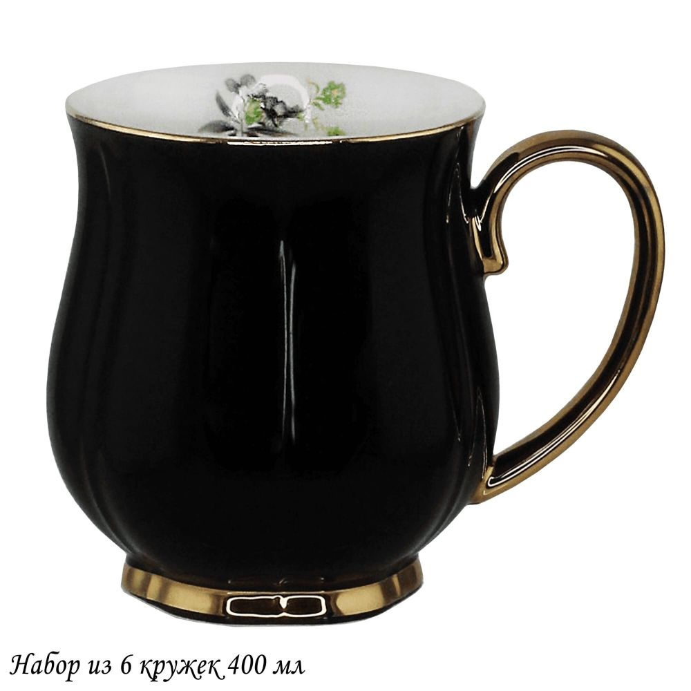 Lenardi 133-371 Набор из 6 кружек 400мл MULTICOLOR в под.уп.(х6)Фарфор