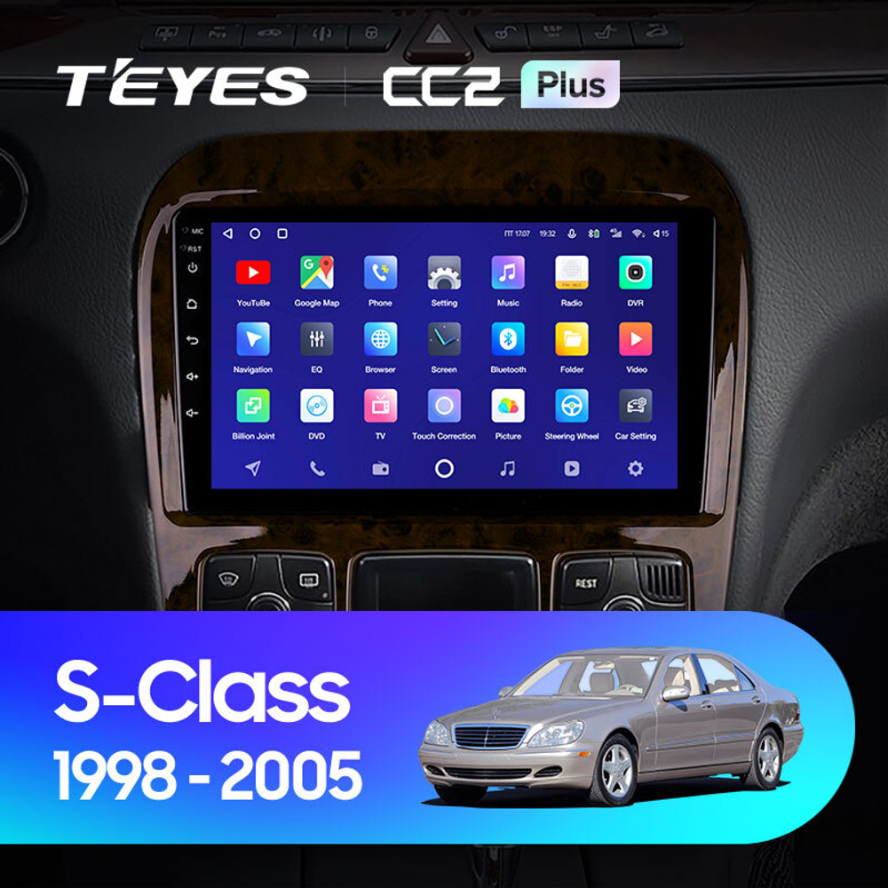 Teyes CC2 Plus 9"для Mercedes Benz S-Class 1998-2005