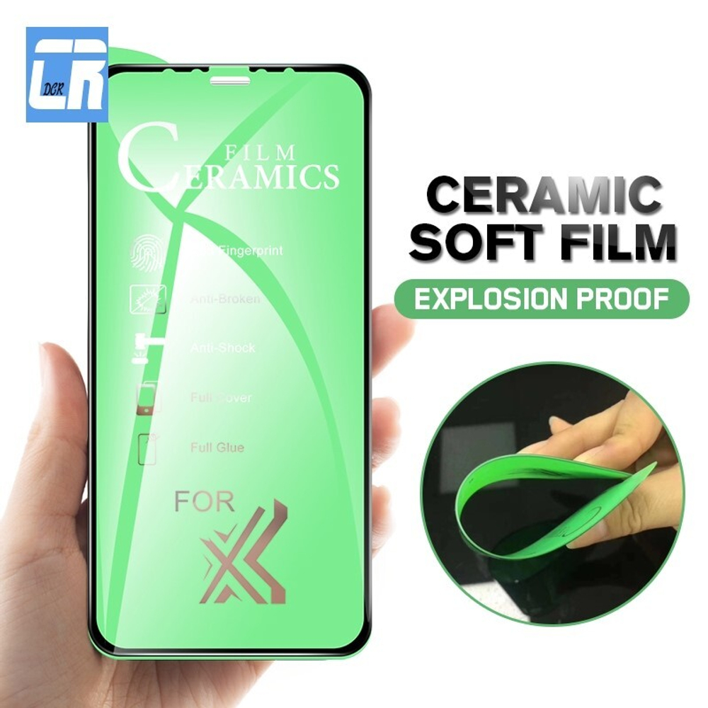 Защитное стекло Ceramics iPhone X/11Pro (черный)