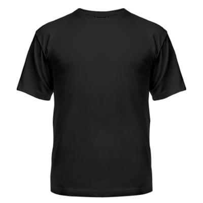 Футболка Мужская Черная ХЛОПОК PROMO 2XL (54)
