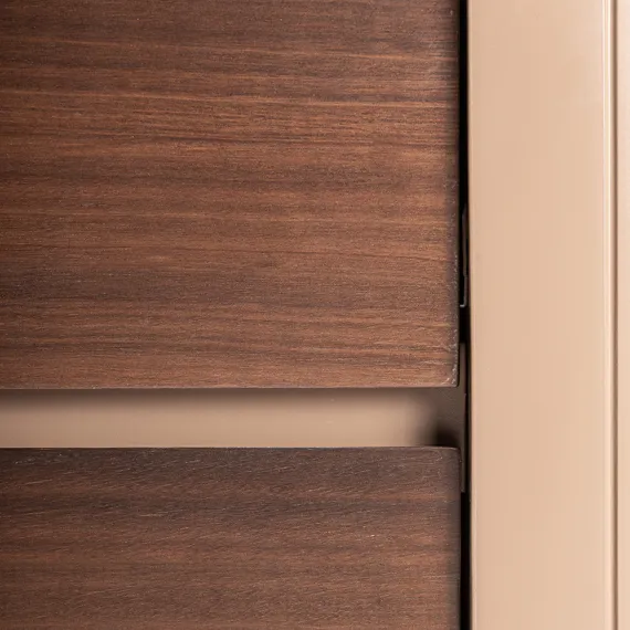 Комод VICAL Soaza, 140х70 см, шпон эквалипта, белый камень