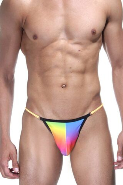 Мужские разноцветные трусы-стринги Don Moris (Размер: L) (Цвет: разноцветный)