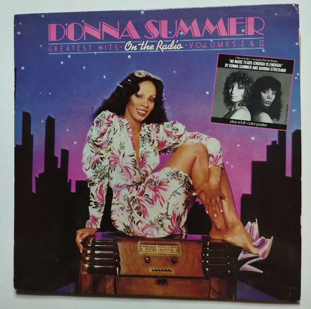 Винтажная виниловая пластинка LP Donna Summer On The Radio Greatest Hits Volumes I and II (France 1979) (Poster)