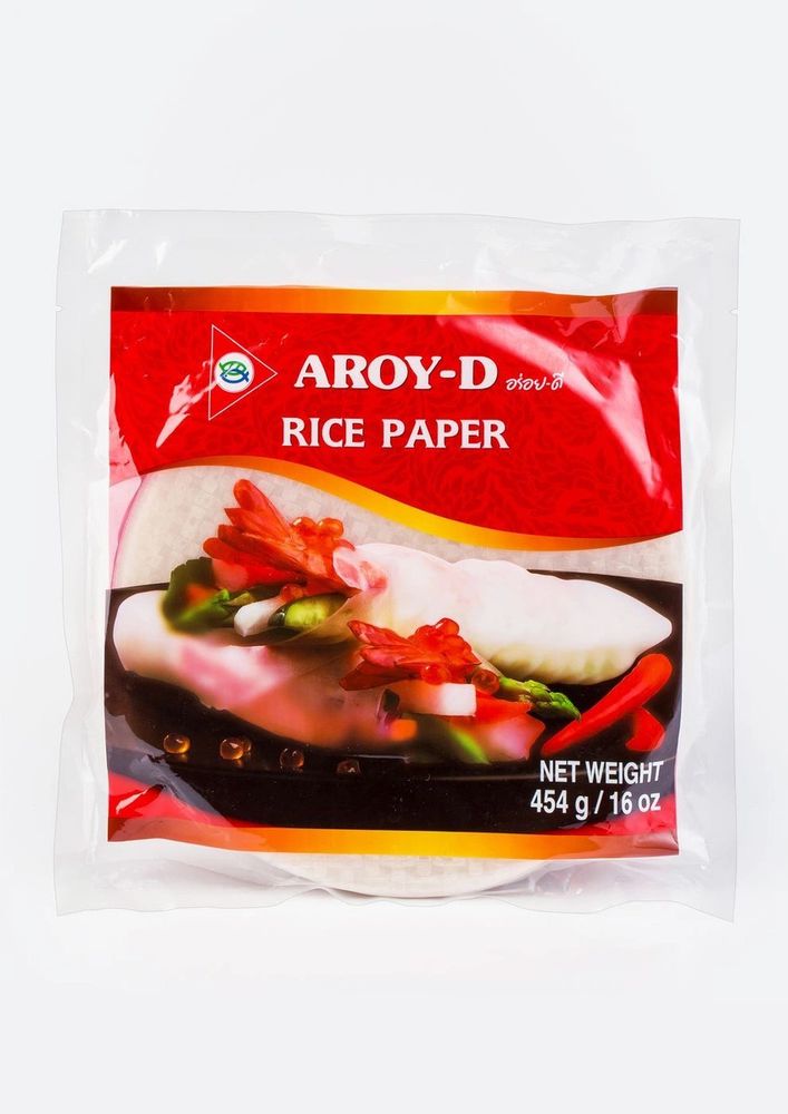 Рисовая бумага Aroy-D круглая 22 см Rice Paper 454 г
