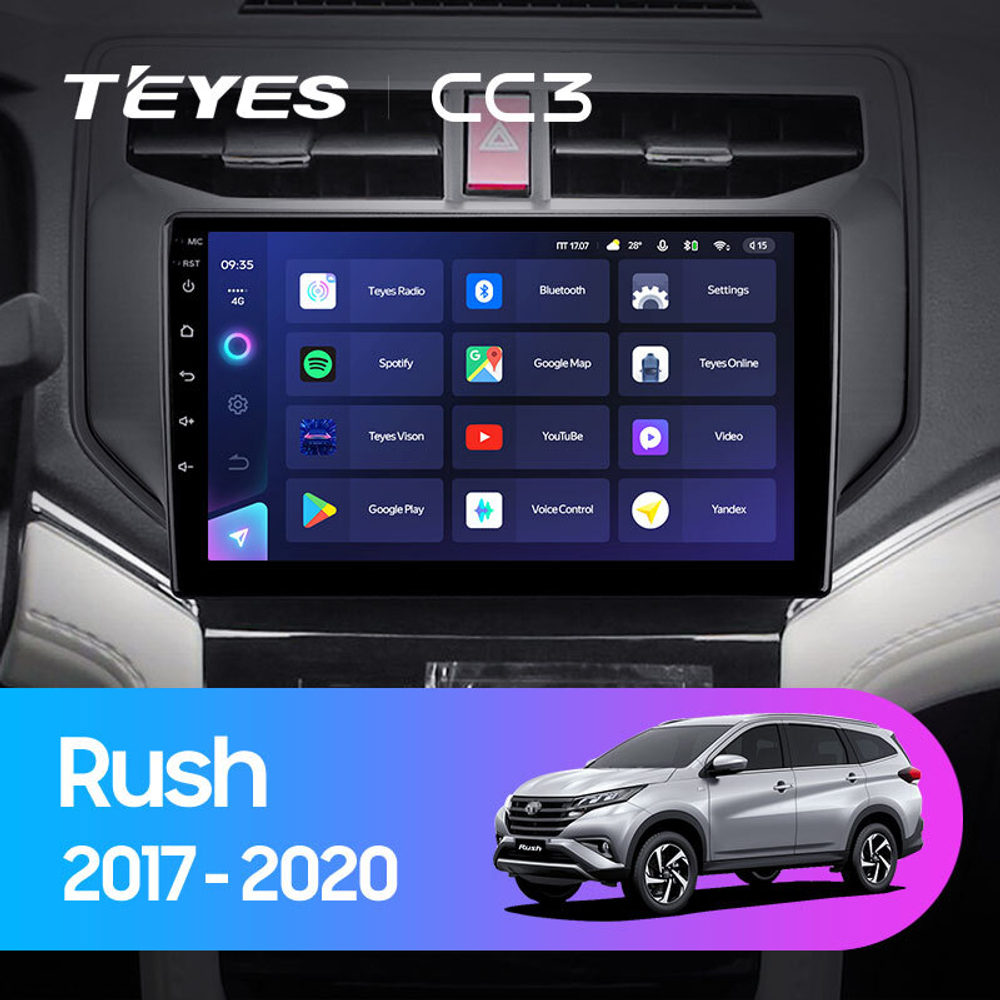 Teyes CC3 9" для Toyota Rush 2017-2020