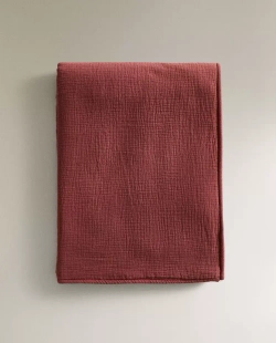 ZARA HOME ДЕТСКОЕ УТЕПЛЕННОЕ ОДЕЯЛО, КРАСНОВАТО-КОРИЧНЕВЫЙ