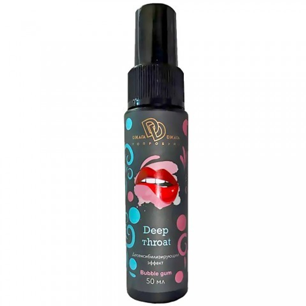 Ультра-спрей для глубокого минета Deep Throat Джага-Джага, бабл-гам, 50 мл