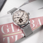 ZEPPELIN Piaget Collection Automatic Mechanical Movement Men"s Watches Watch 40 White Dial