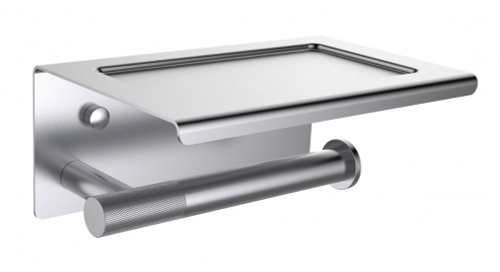5510 Держатель для туалетной бумаги с полкой (ХРОМ) ViEiR  (20/1шт)