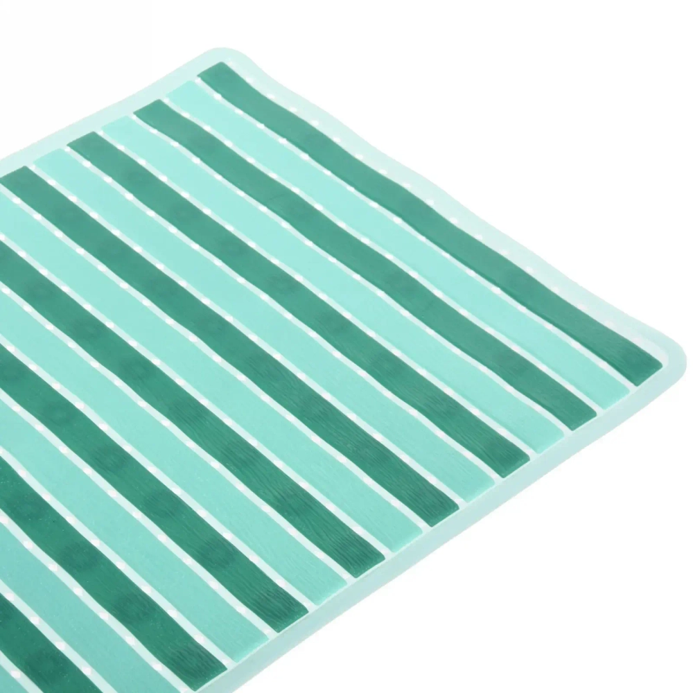 Коврик в ванну Селфи 68х38 ПВХ Лофт зеленый