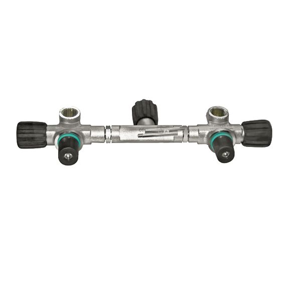 Манифолд BTS 204 мм (12-15-20 л.) с изолятором радиальный в комплекте с вентилями 230 bar O2 очищенный