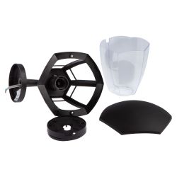 Садово-парковый светильник ЭРА «Дели 1» НБУ 07-40-003 черный 6-гранный настенный IP44 Е27 max60Вт | Садово-парковые светильники