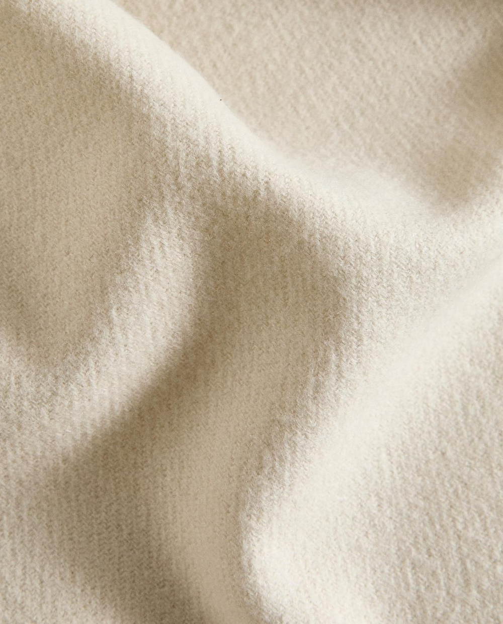 Zara Home - Декоративный плед с бахромой, экрю, 140x190 см