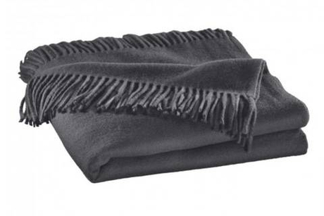 Плед шерстяной 130x190 Steinbeck Regent - 105 dGrey Meliert т.серый