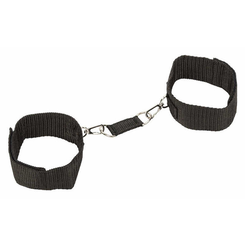 Фиксаторы для ног Ankle Cuffs (черный с серебряным) (Цвет: черный с серебряным)
