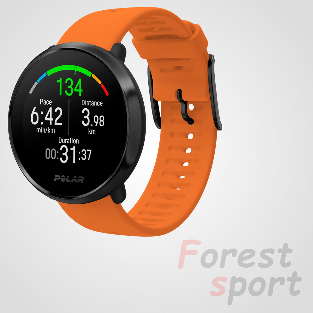 Мультиспортивные часы пульсометр Polar Ignite Orange-Black