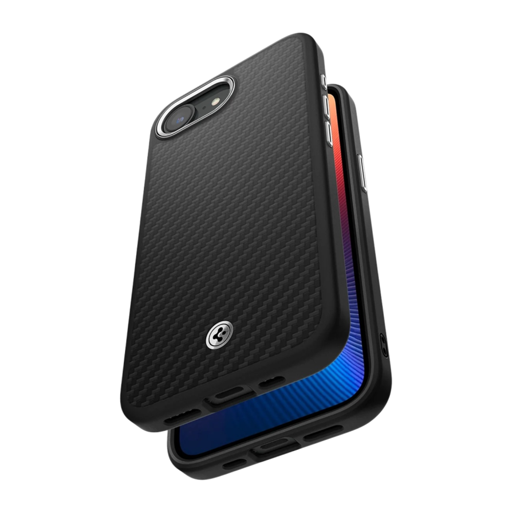 Арамидный чехол MagSafe Spigen Enzo Aramid для iPhone 16e и 17e Гибридный чехол из арамидного волокна Aerocore с повышенным уровнем защиты при падении