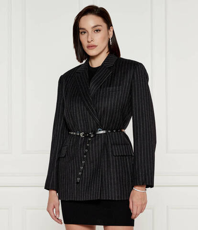 Хлопковый пиджак Michael Kors - графитовый(MF4108DF2A)