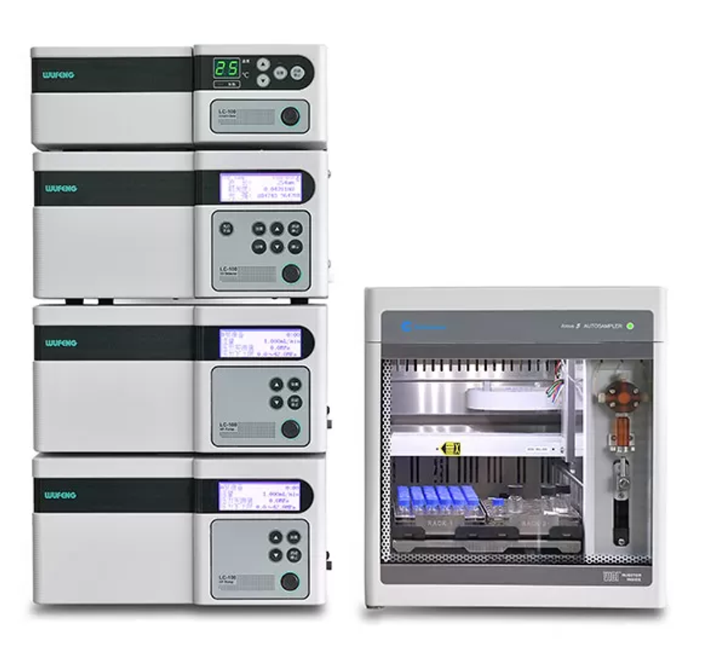 Высокоэффективный жидкостной хроматограф LC100 HPLC HP/HPC (42 МПа) c флуоресцентным детектором