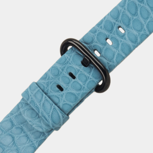 Ремешок для Apple Watch 40/41/42 mm из кожи аллигатора, сизого цвета
