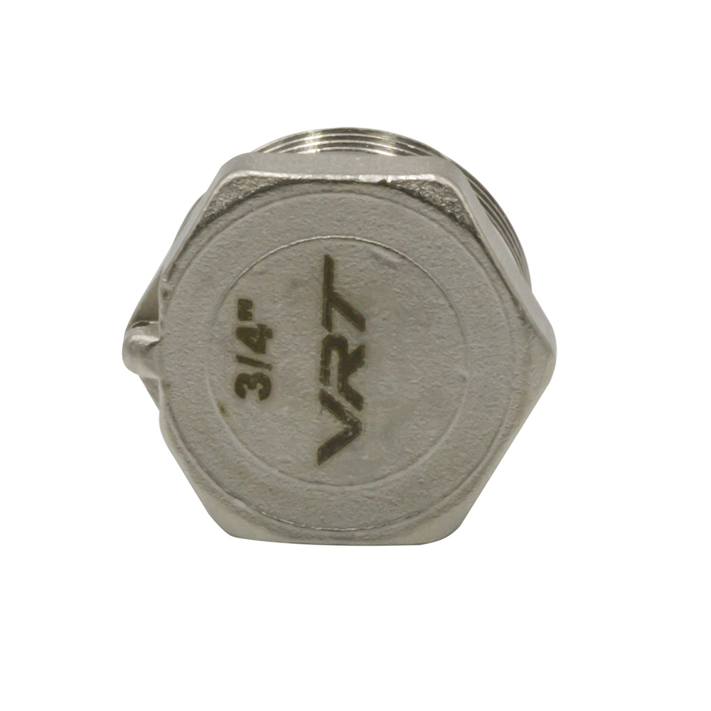 Заглушка 3/4'' нар с контр отв VRT® никель