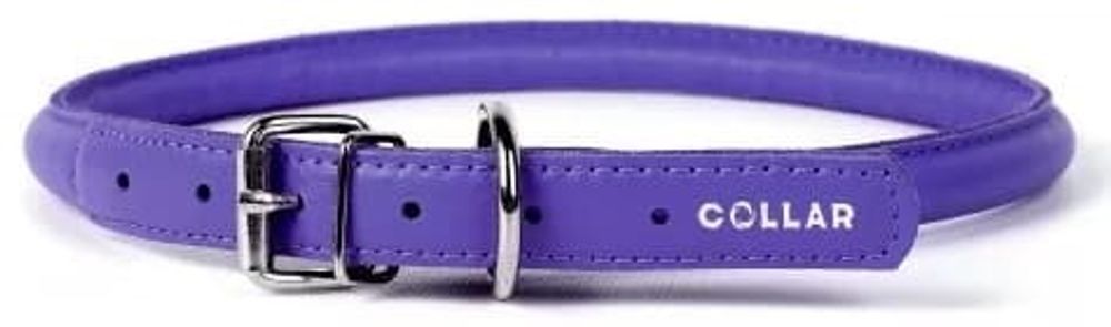 Ошейник &quot;CoLLaR Glamour&quot;  круглый фиолетовый для длинношерстных собак ширина 20мм, длина 39-47см