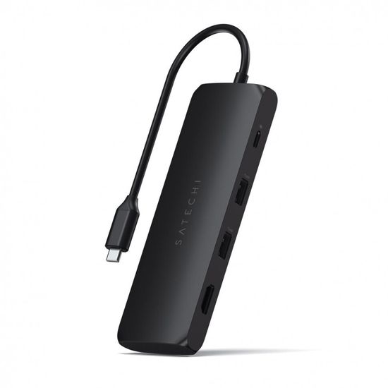 USB-хаб Satechi USB-C Hybrid Multiport Adapter черный (ST-UCHSEK)