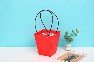 Пакет для цветов крафт размер XLКрасный