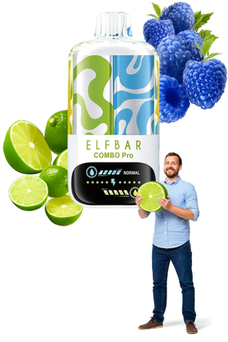 ELFBAR Combo Pro 30000 – Lime / Blue Razz (5% nic)