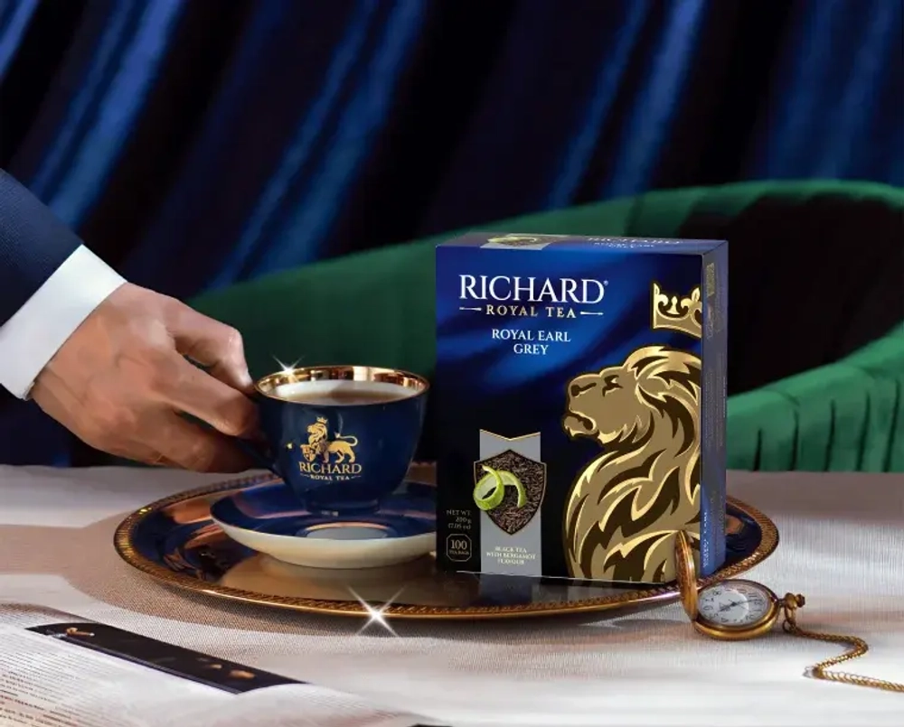 Richard Роял Эрл Грей Чёрный чай, 100 пак. Ричард