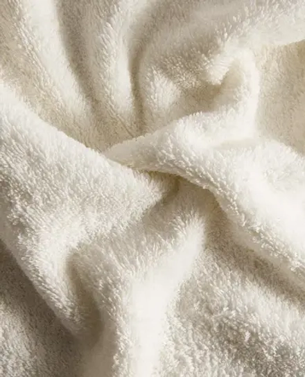ZARA HOME БАННОЕ ПОЛОТЕНЦЕ С КАЙМОЙ, ЦВЕТ СЛОНОВОЙ КОСТИ