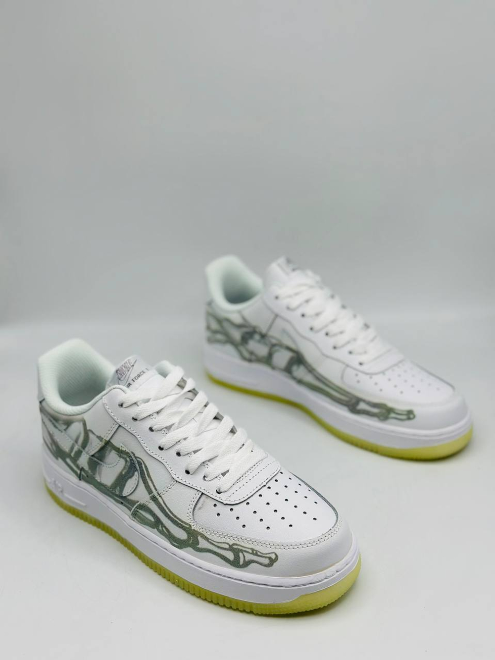 Мужские кроссовки NIKE AIR FORCE 1 LOW SKELETON WHITE