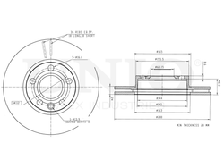 Диск тормозной передний UNIO BRD-20306