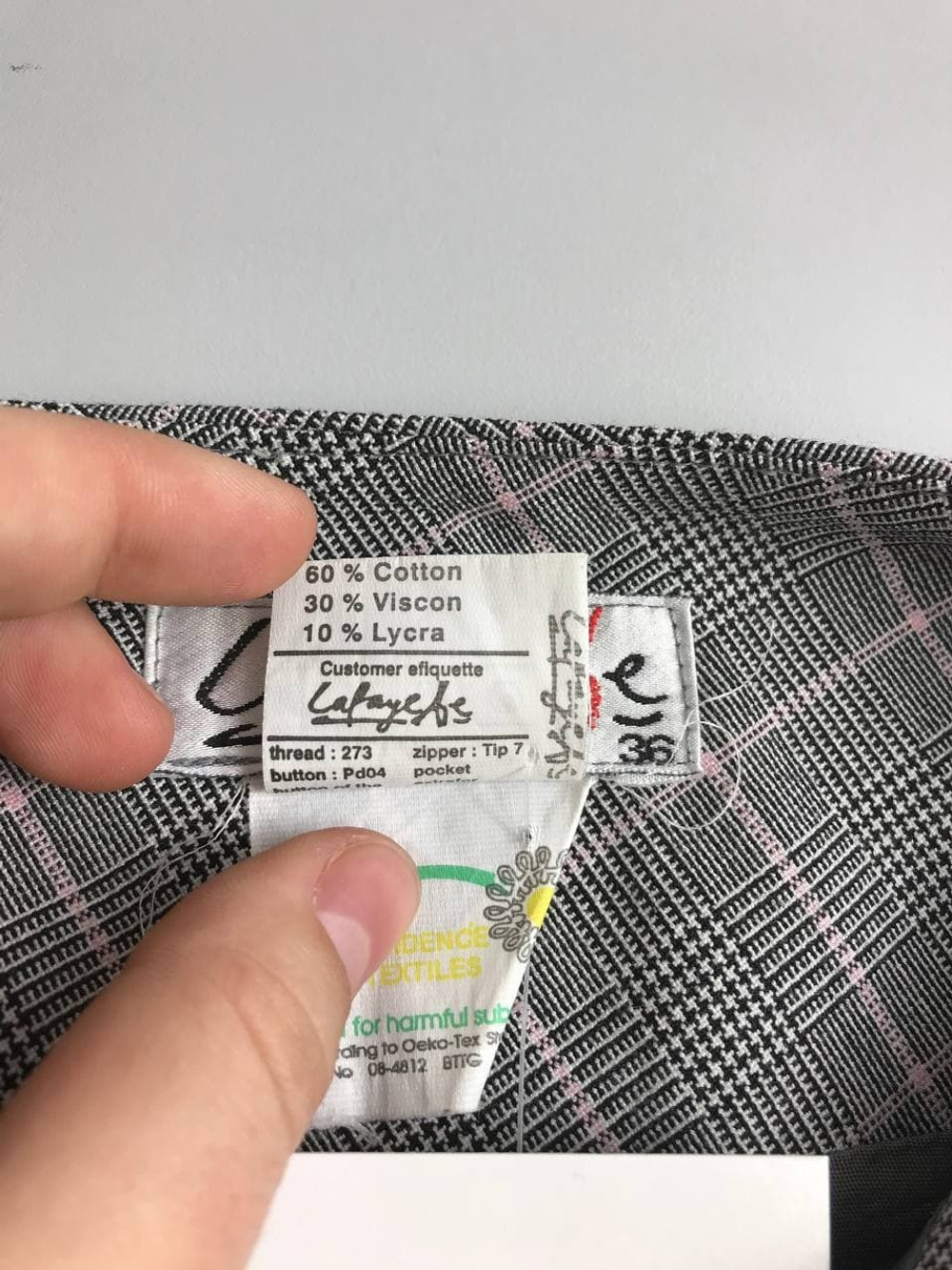 Юбка в стильную клетку 42 размер