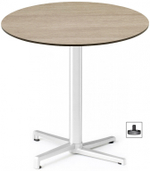 Стол ламинированный обеденный складной Scab Design Domino, белый, состаренный дуб тортора