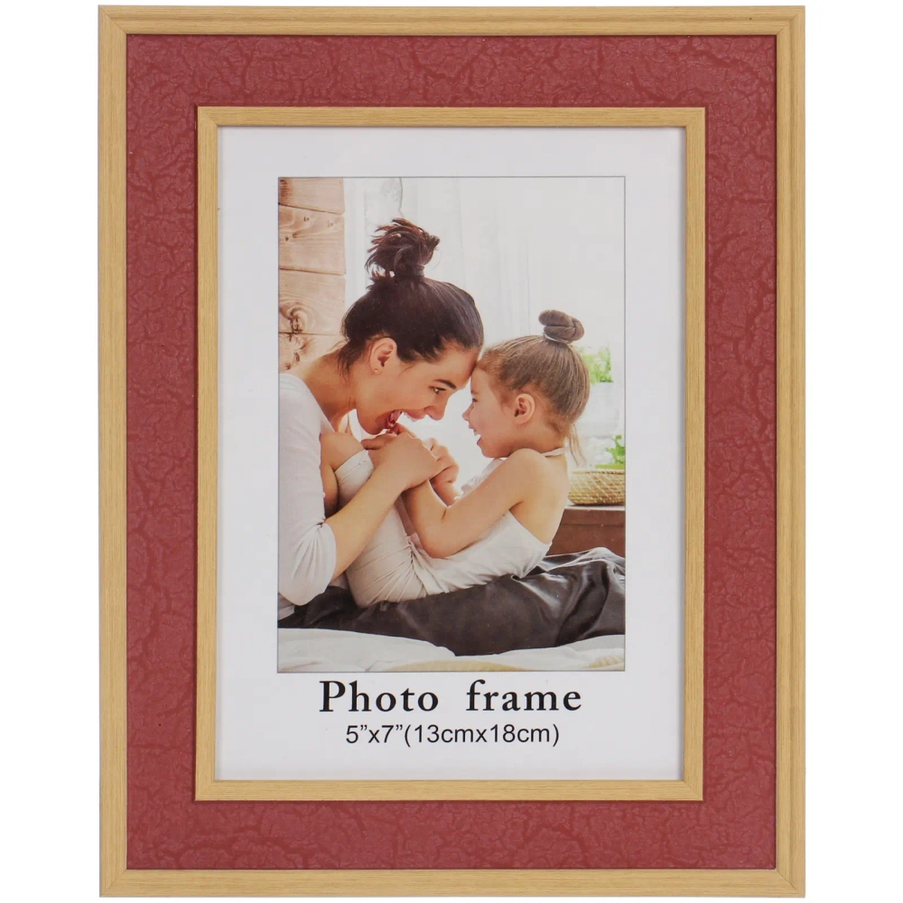 Фоторамка 13*18см «Торонто» бордовый, пластик