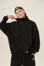 Толстовка KUL'TURA "HALF ZIP" Черный