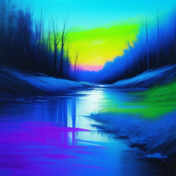Краска AcidColors FLUORESCENT NEON акриловая Флуоресцентная художественная, зеленая