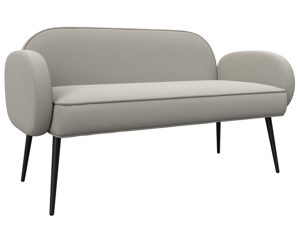 Диван прямой Лига-086 РОГОЖКА Амур 02 бежевый