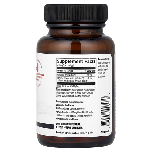 Designs For Health, CoQnol™ 100, 60 капсул