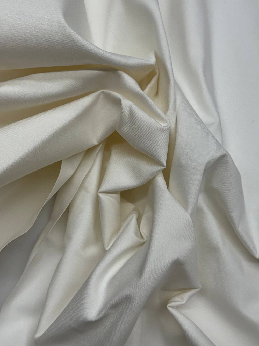 Хлопок с эластаном белый