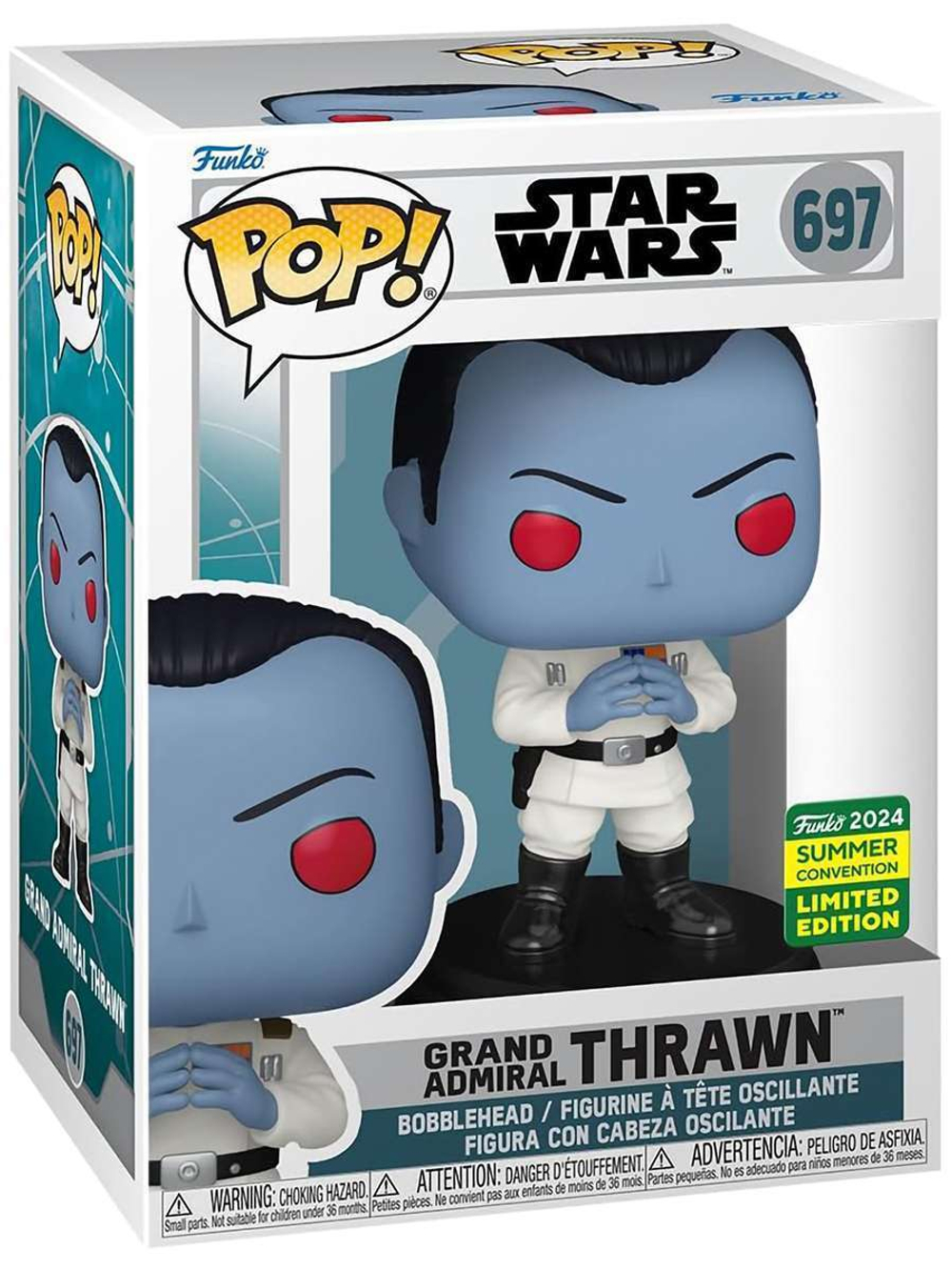 Фигурка Funko POP! Bobble Star Wars Ahsoka Grand Admiral Thrawn SDCC24 (Exc) (697) 77369