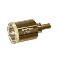 Коронка алмазная по керамограниту и керамике 35 мм с центрирующим сверлом, серия Профи ПРАКТИКА