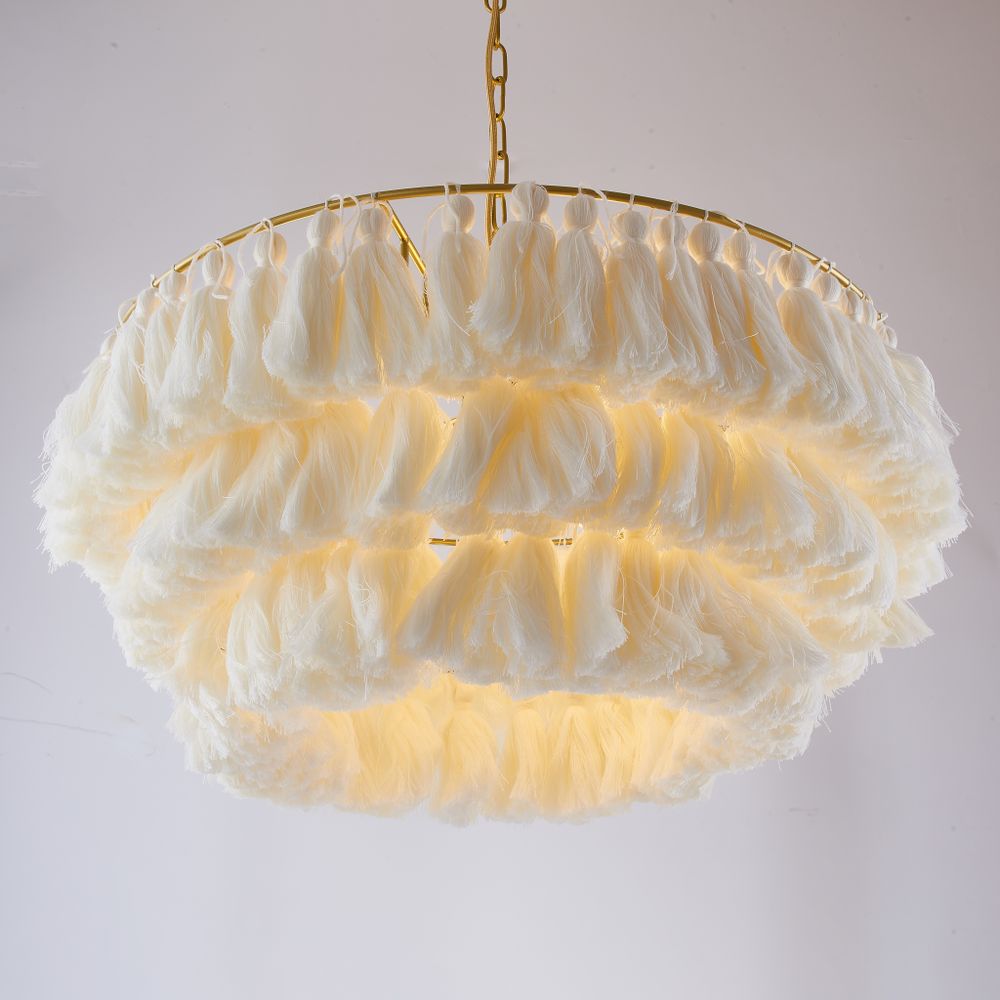 Подвесная Люстра Tassel Бежевый By Imperiumloft