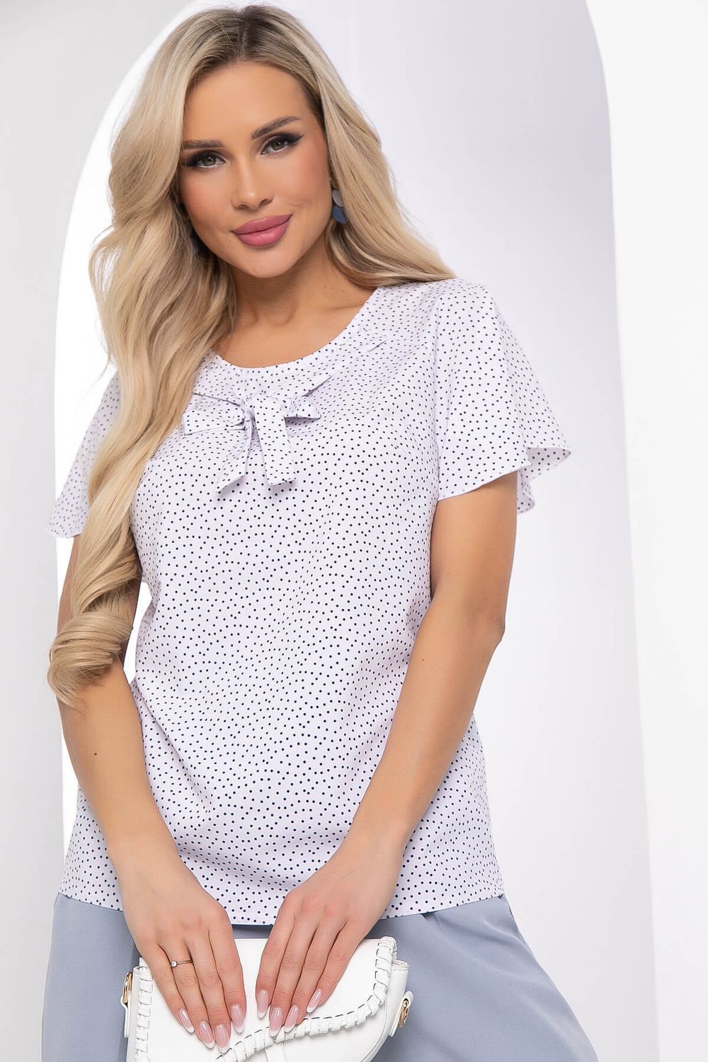 Блуза "Сицилия" (вайт) Б8064 LT Collection (Акция)